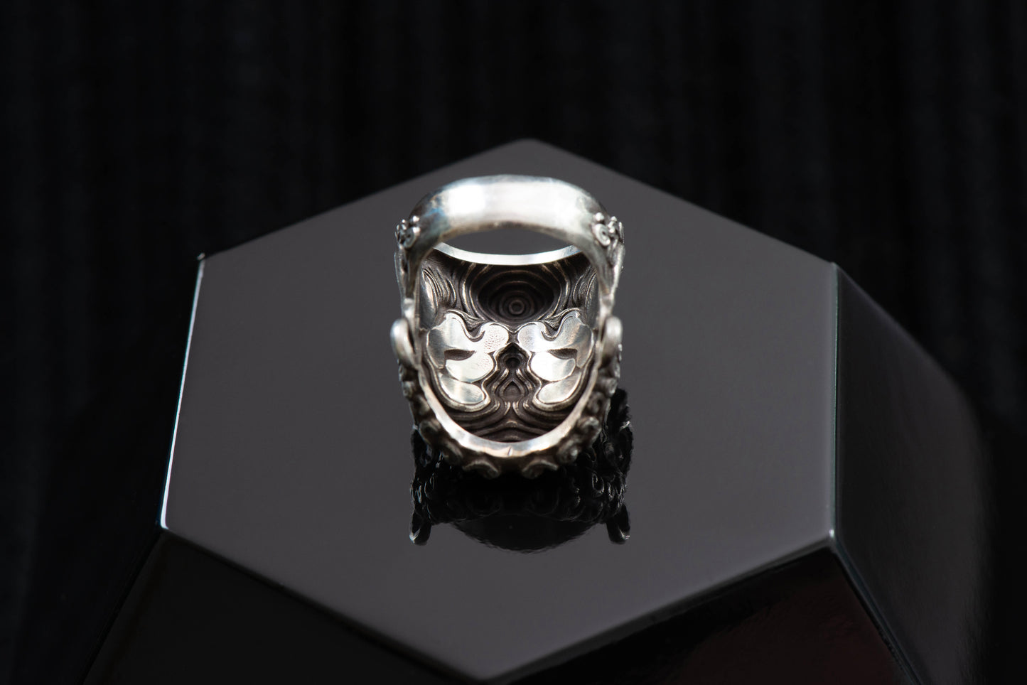 Daruma ring sterling silver