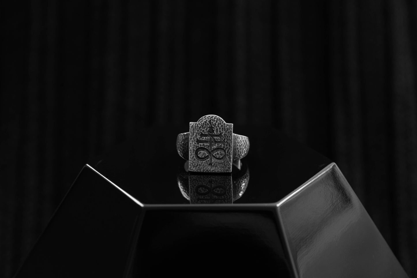 Leviathan cross tombstone ring