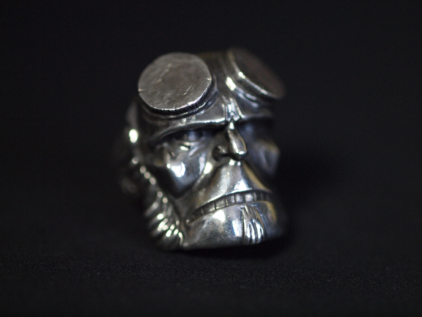 Hellboy silver ring