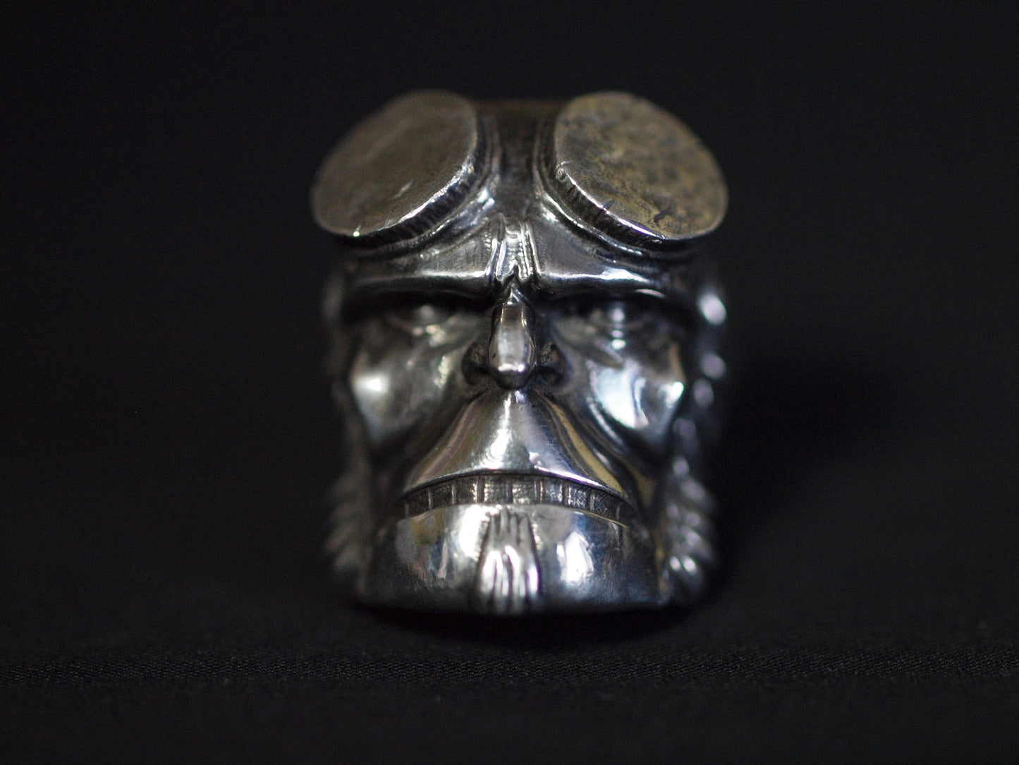 Hellboy silver ring