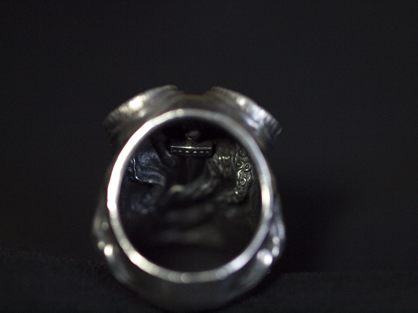 Hellboy silver ring